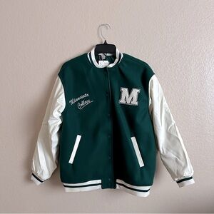 H&M Green Varsity Jacket
